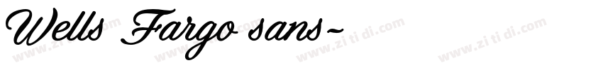 Wells Fargo sans字体转换